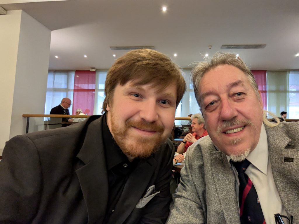 Ramón Rautenberg und Andreas Schmidt im Opern-Restaurant
